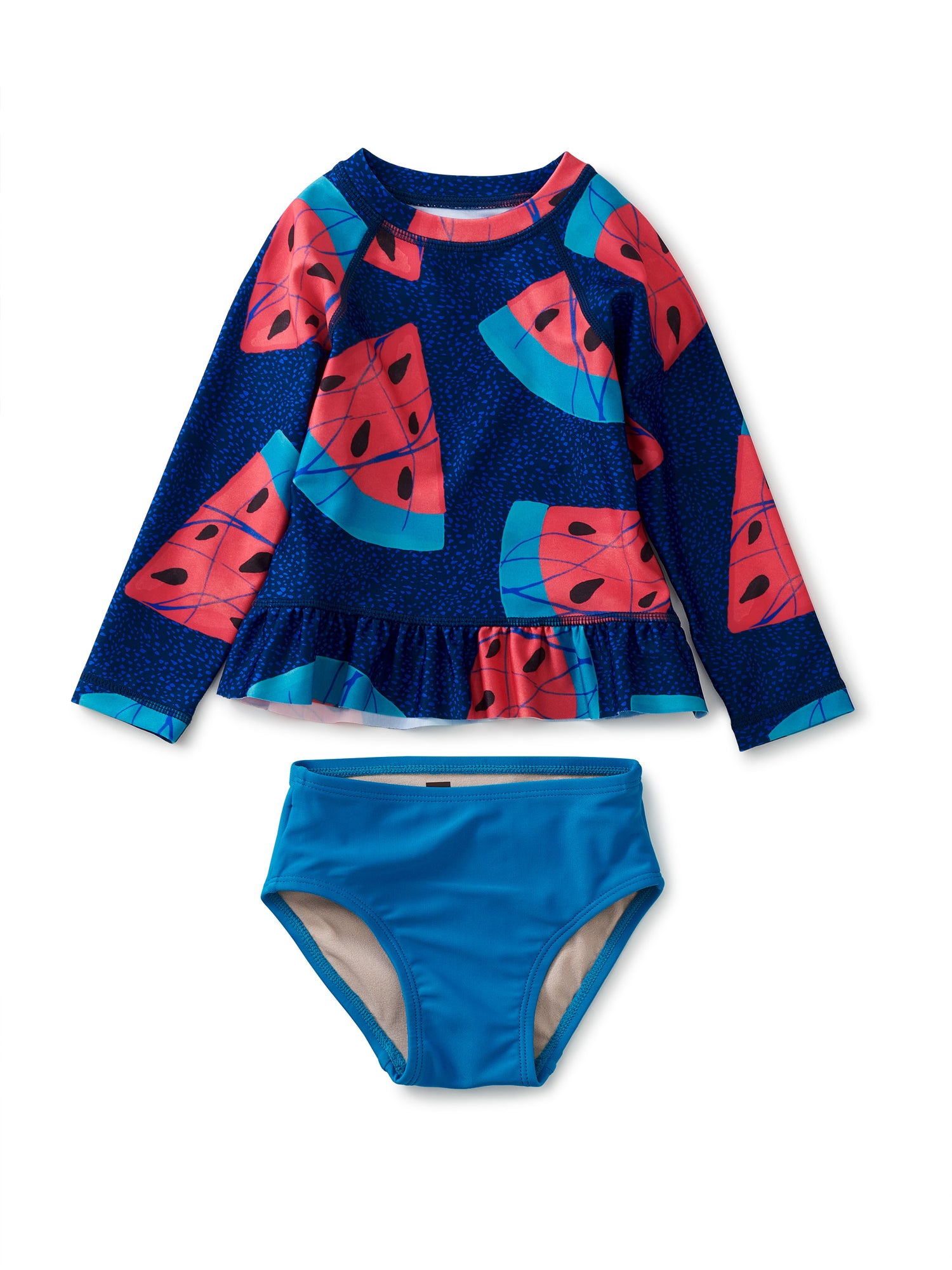 Rash Guard Swim Set - Wax Print Watermelon FINAL SALE
