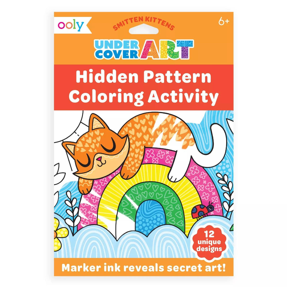 Undercover Art Hidden Patterns Coloring - Smitten Kitten