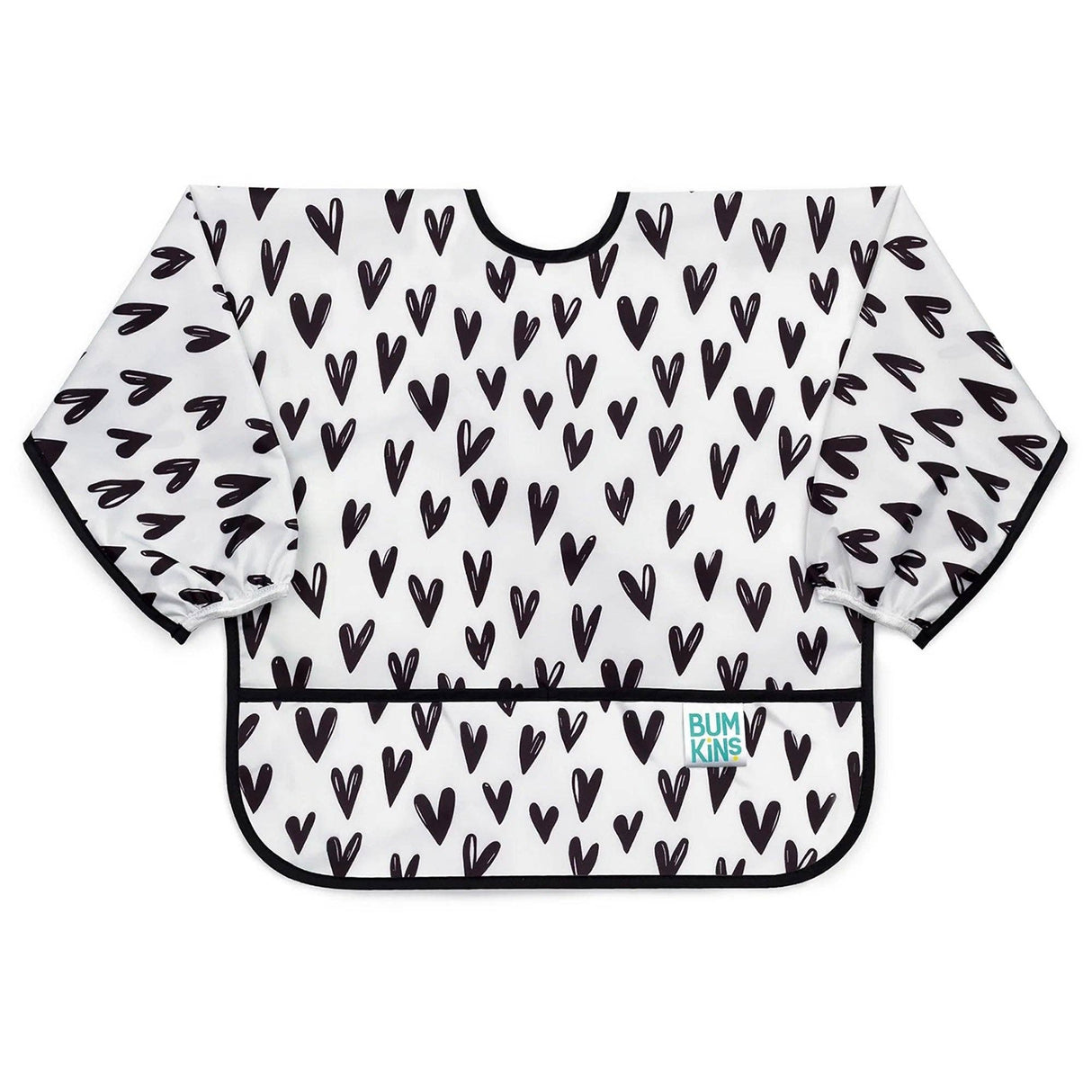 Sleeved Bib - Hearts