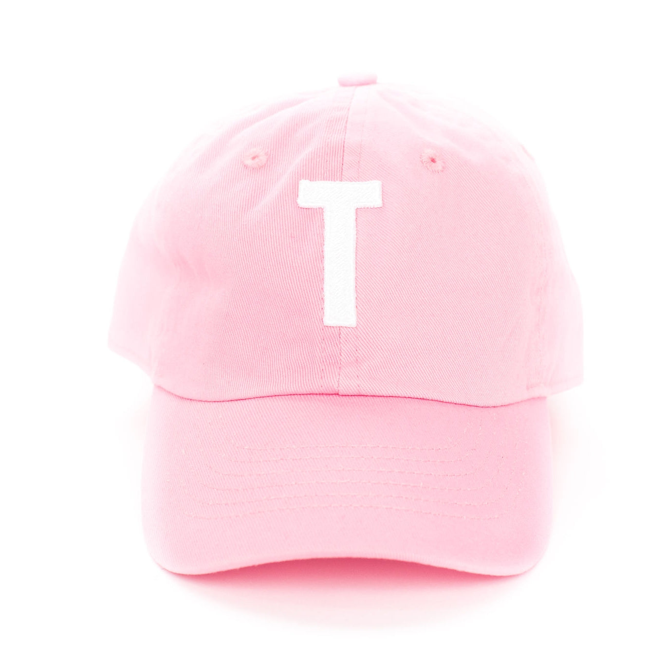 Initial Baseball Hat - Light Pink FINAL SALE