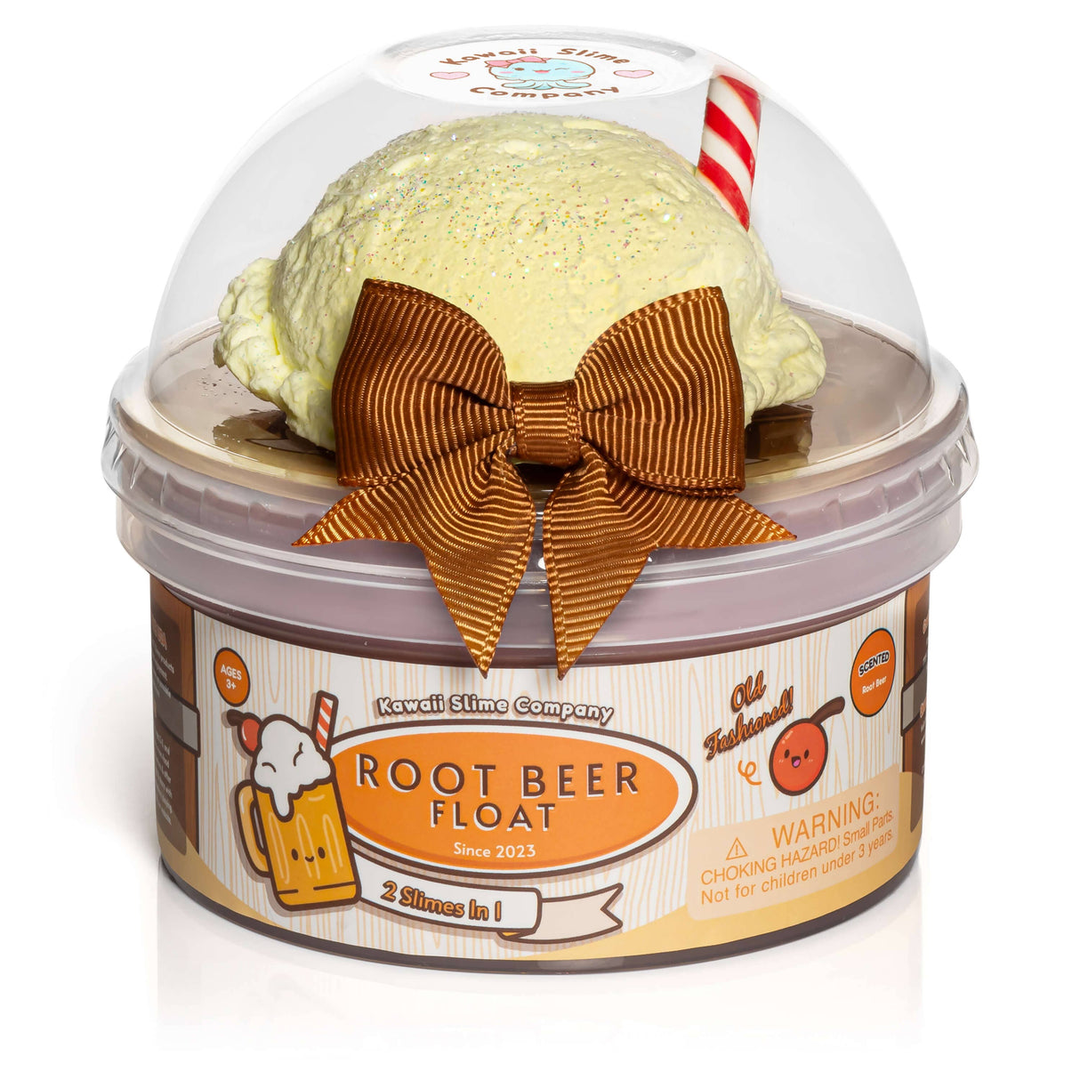 Kawaii Slime - Root Beer Float 2 Slimes In 1