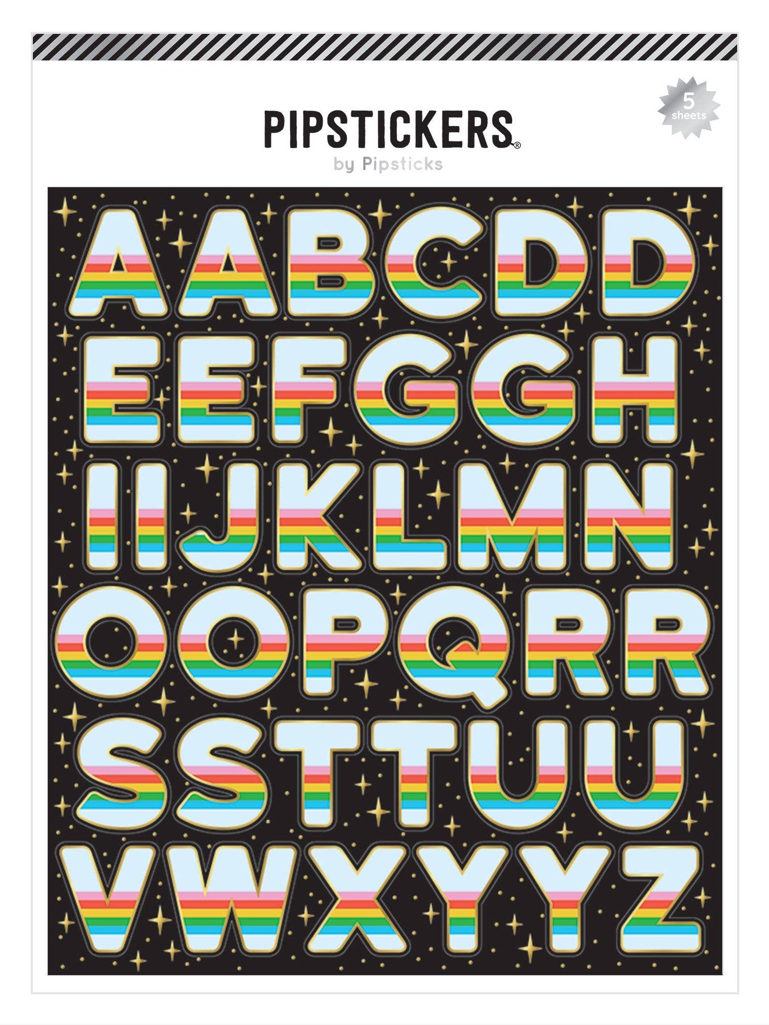 Pipstickers - Cosmic Chroma Big Alphabet FINAL SALE