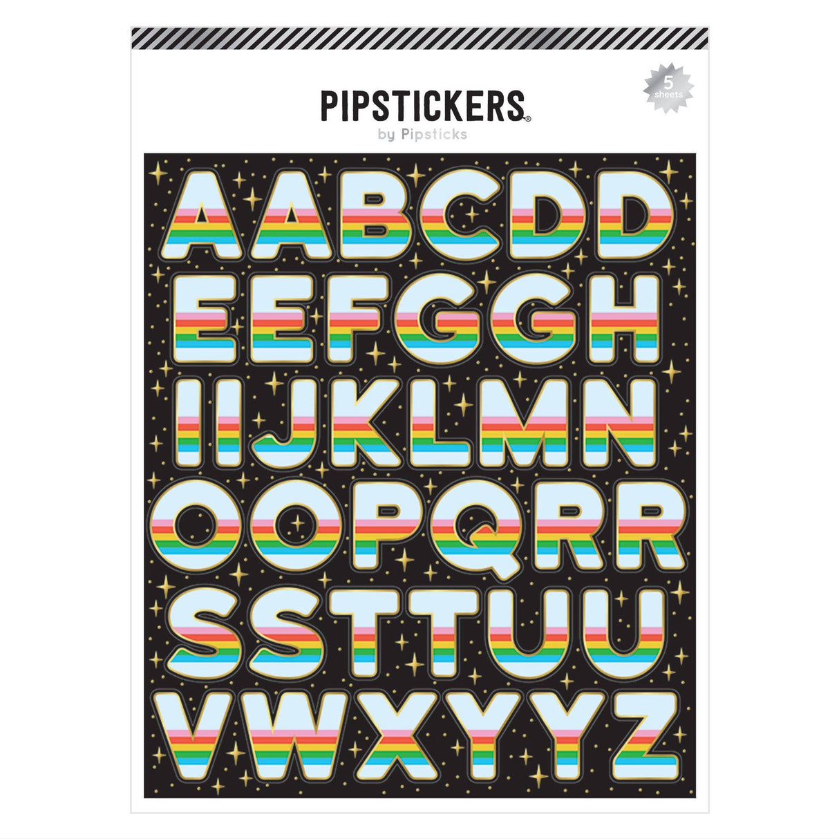 Pipstickers - Cosmic Chroma Big Alphabet FINAL SALE