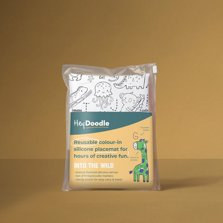 Reusable Color-In Silicone Placemat - Into the Wild