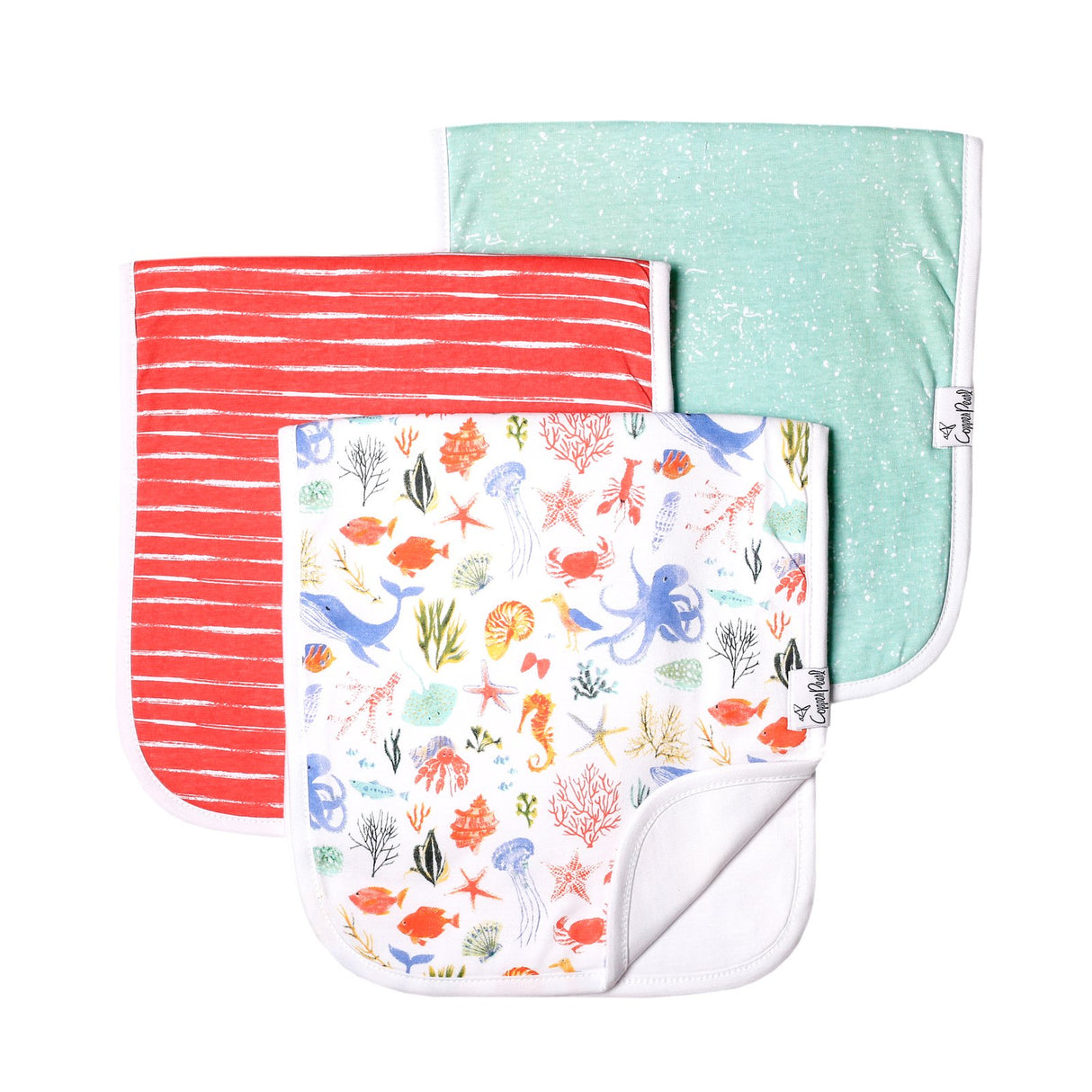 Copper Pearl Burp Cloths