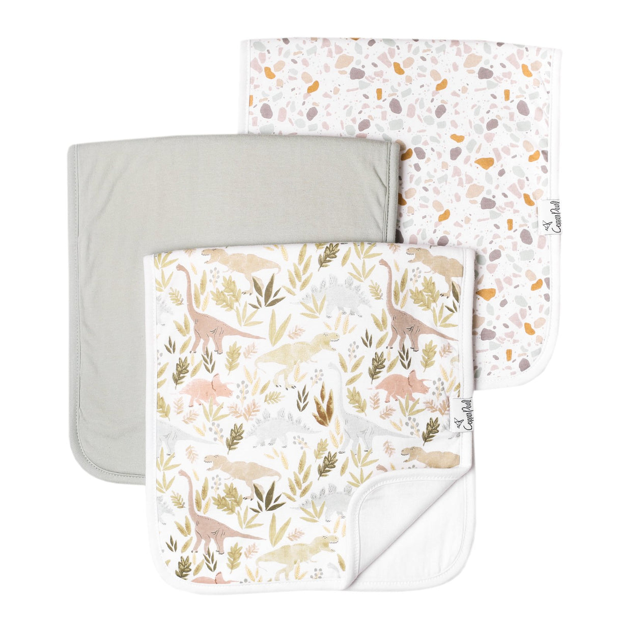 Copper Pearl Burp Cloths