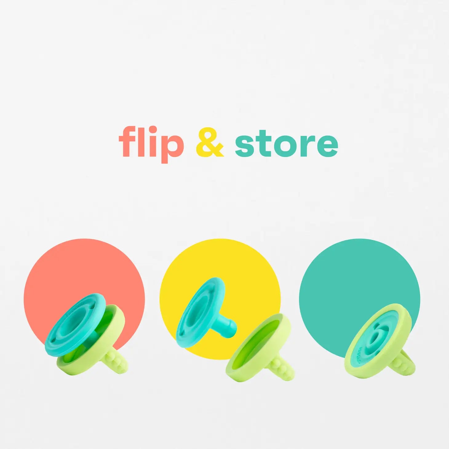 Flip & Store Pacifier - Sherbet