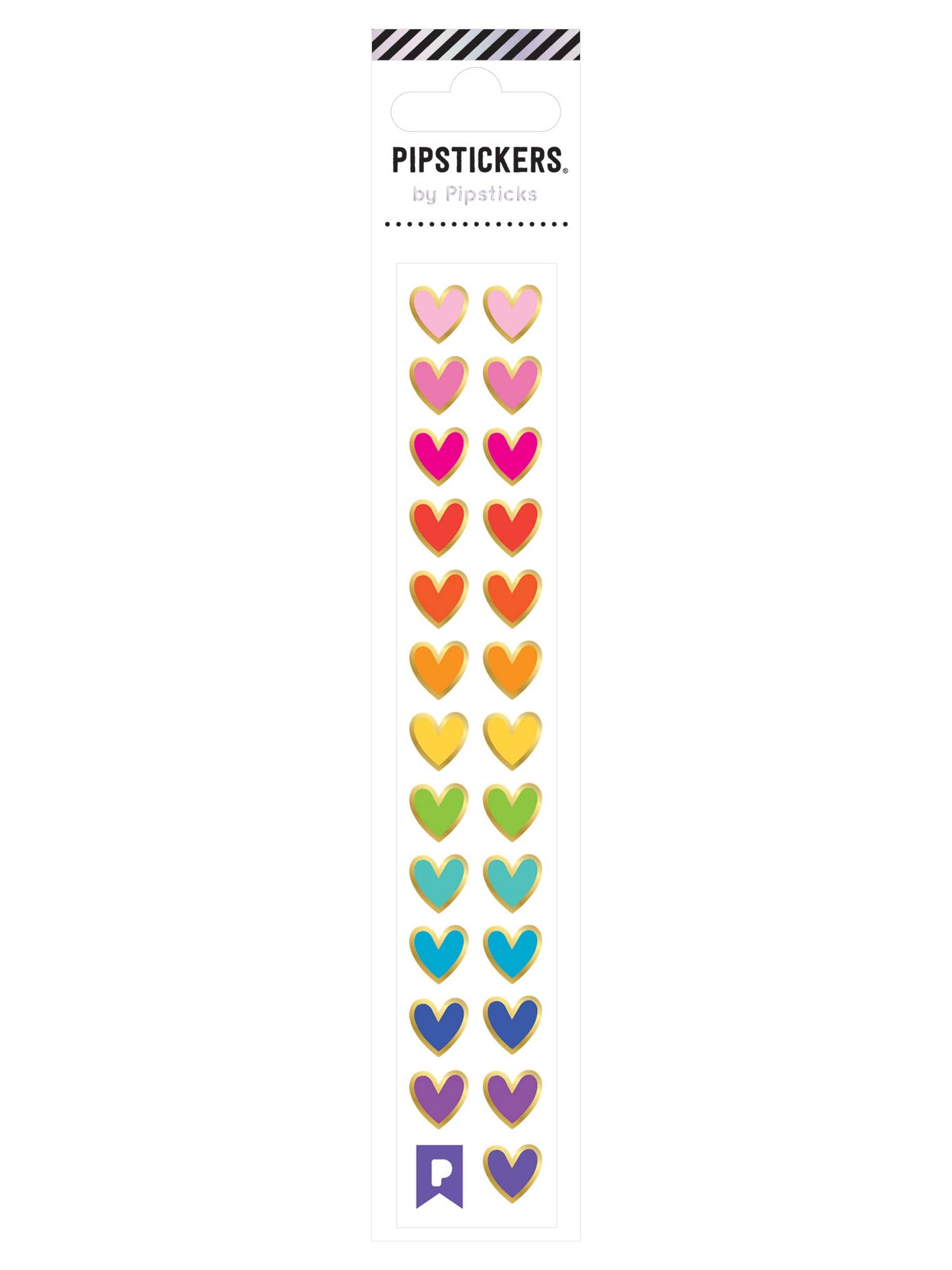 Pipstickers - Rainbow Heart Minis