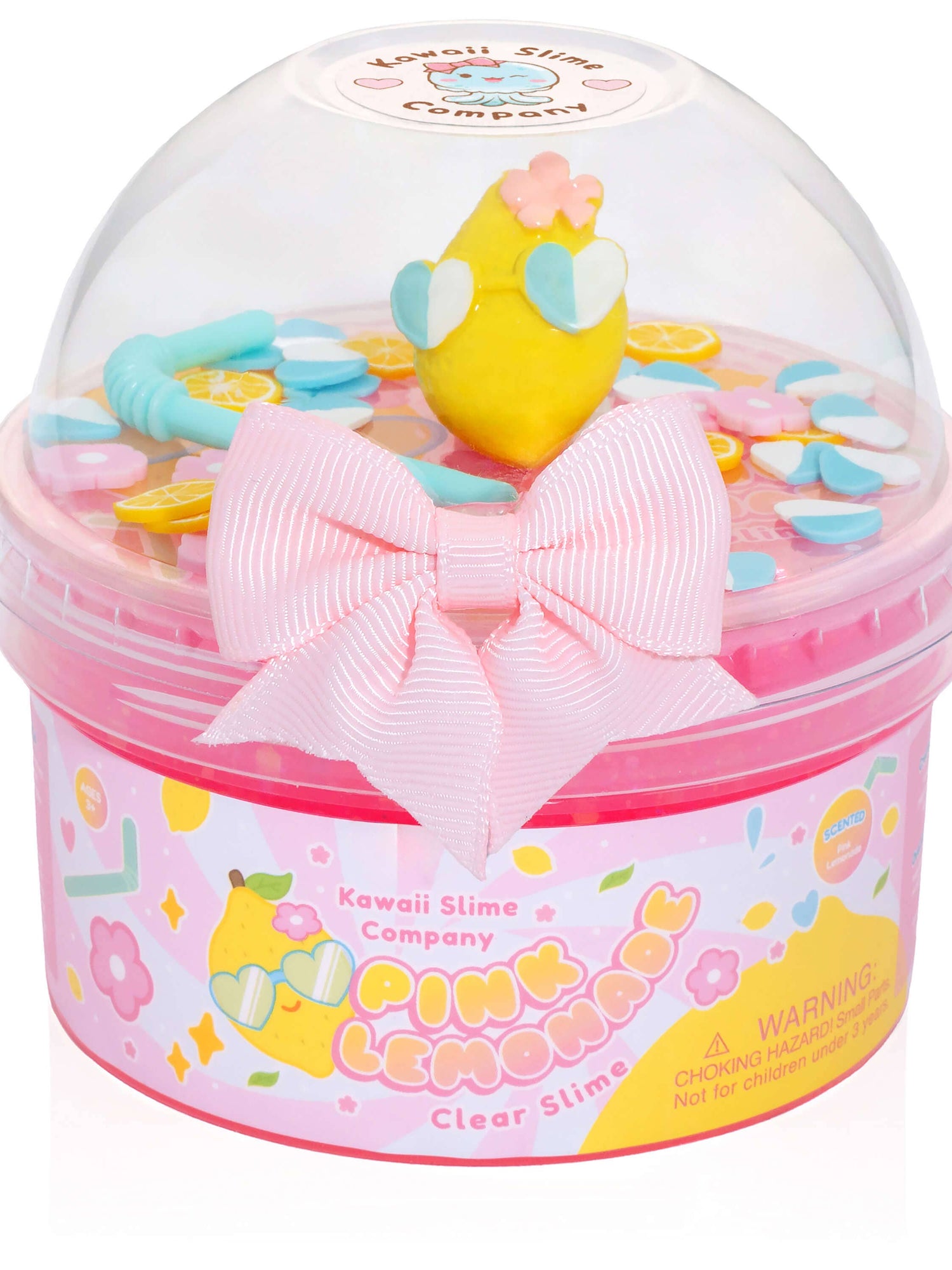 Kawaii Slime - Pink Lemonade Clear Slime