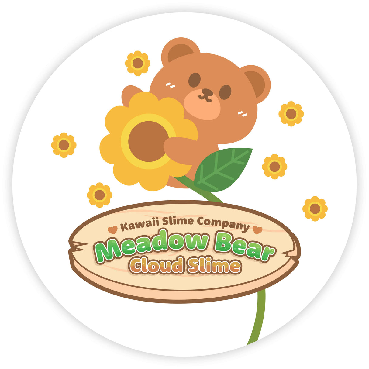 Kawaii Slime - Meadow Bear Cloud Slime