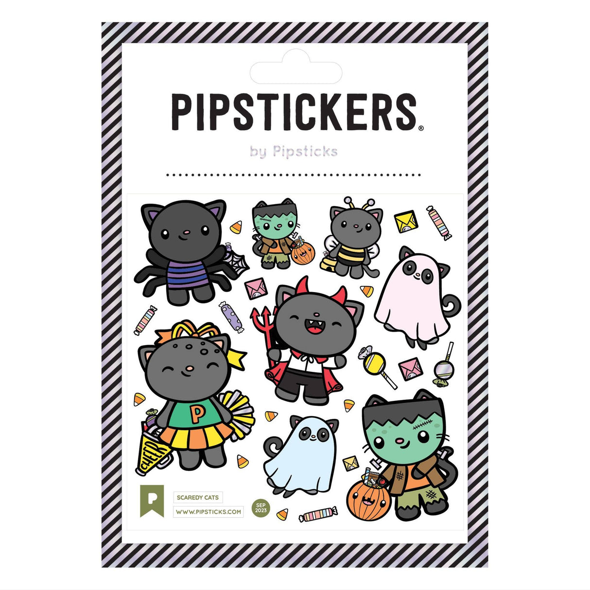 Pipstickers - Scaredy Cats