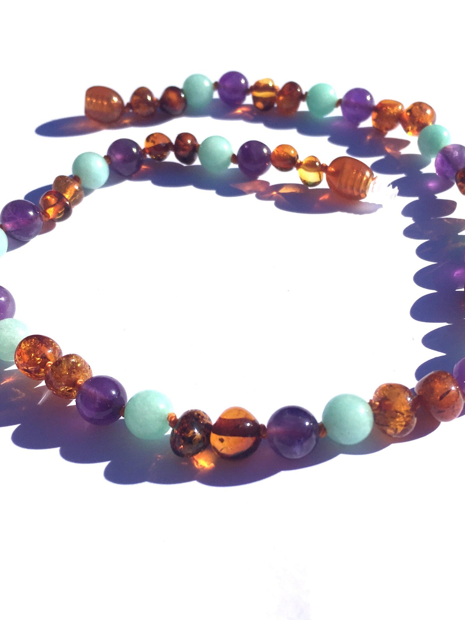 Genuine Baltic Amber/Gemstone Necklace FINAL SALE